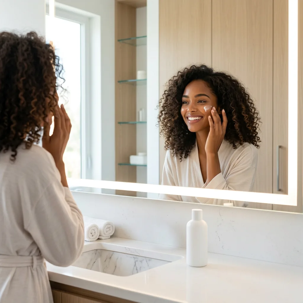 Bathroom routine ad