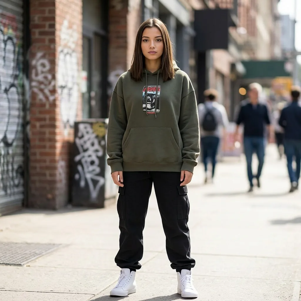 Same creator in casual streetwear