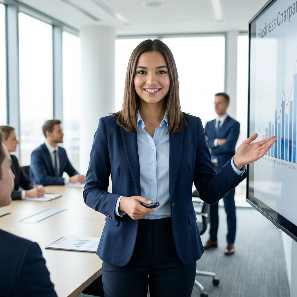 Same creator presenting in a boardroom